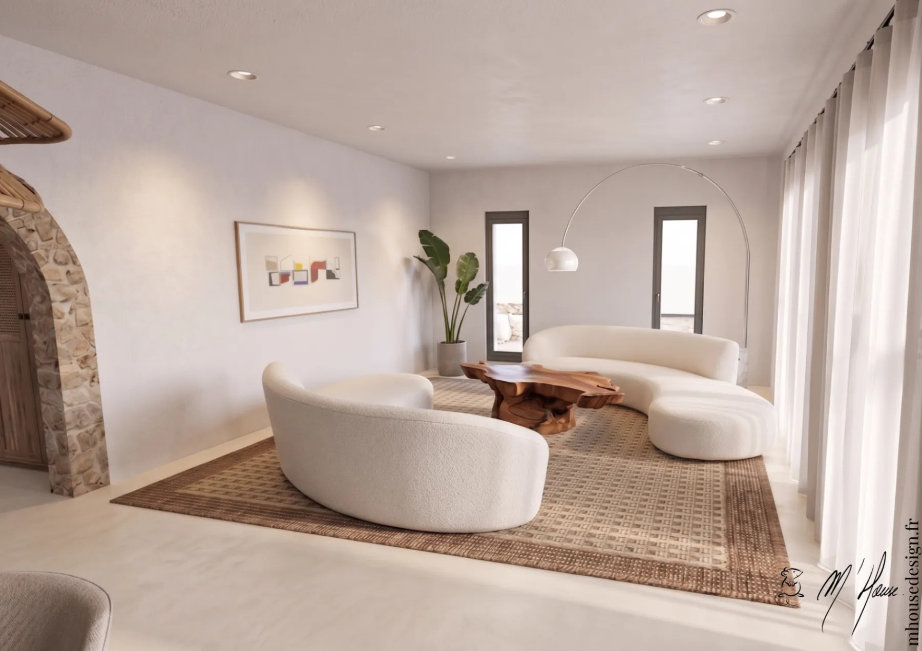 Projet MANE — construction neuve, minimalisme chaleureux et touches provençales