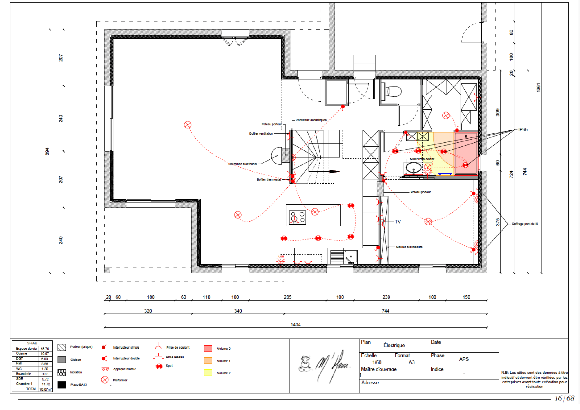 Plan électrique — livrable M'HOUSE